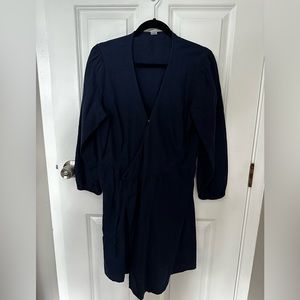 long sleeve wrap dress